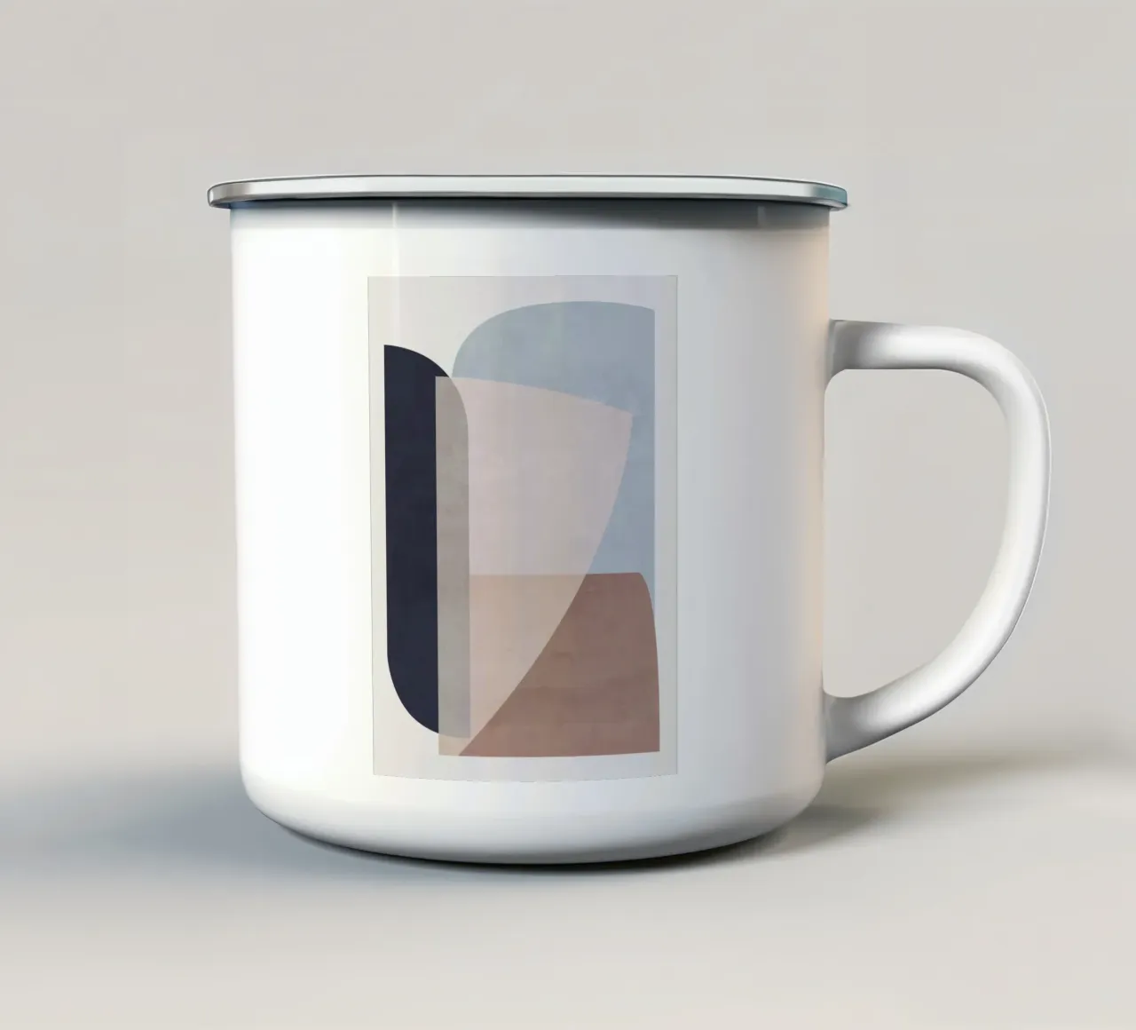 Forme morbide minimali II tazza in smalto da ThingDesign