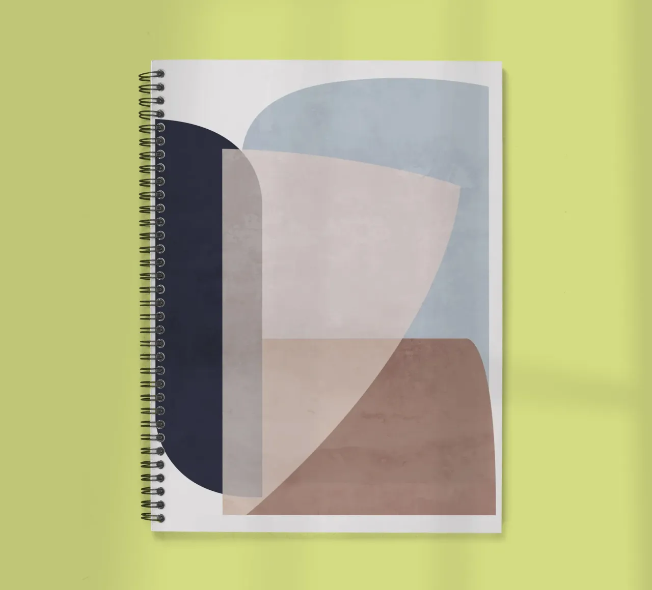 Minimal Soft Shapes II spiral notebook by ThingDesign