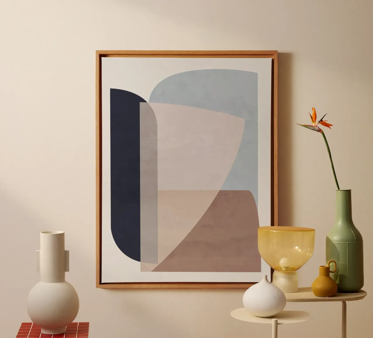 Minimal Soft Shapes II canvas by ThingDesign