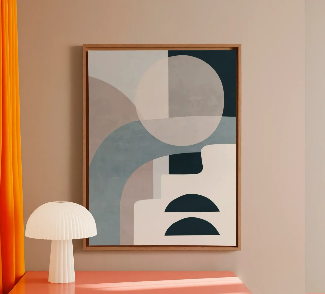 Minimal Soft Shapes I canvas by ThingDesign