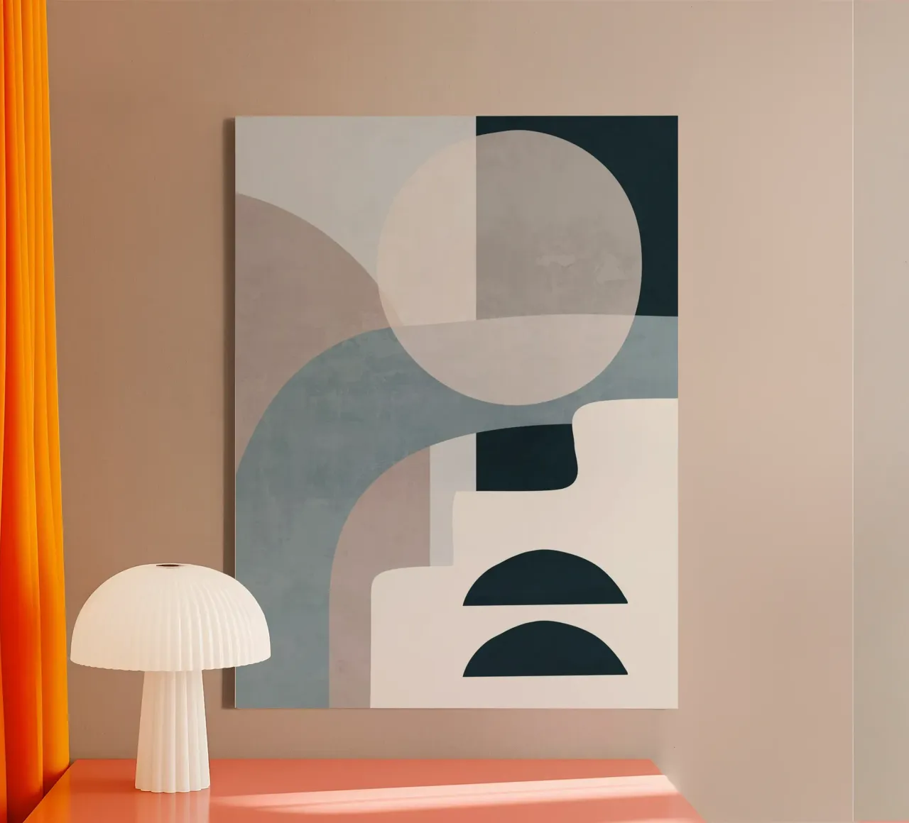Minimal Soft Shapes I canvas by ThingDesign