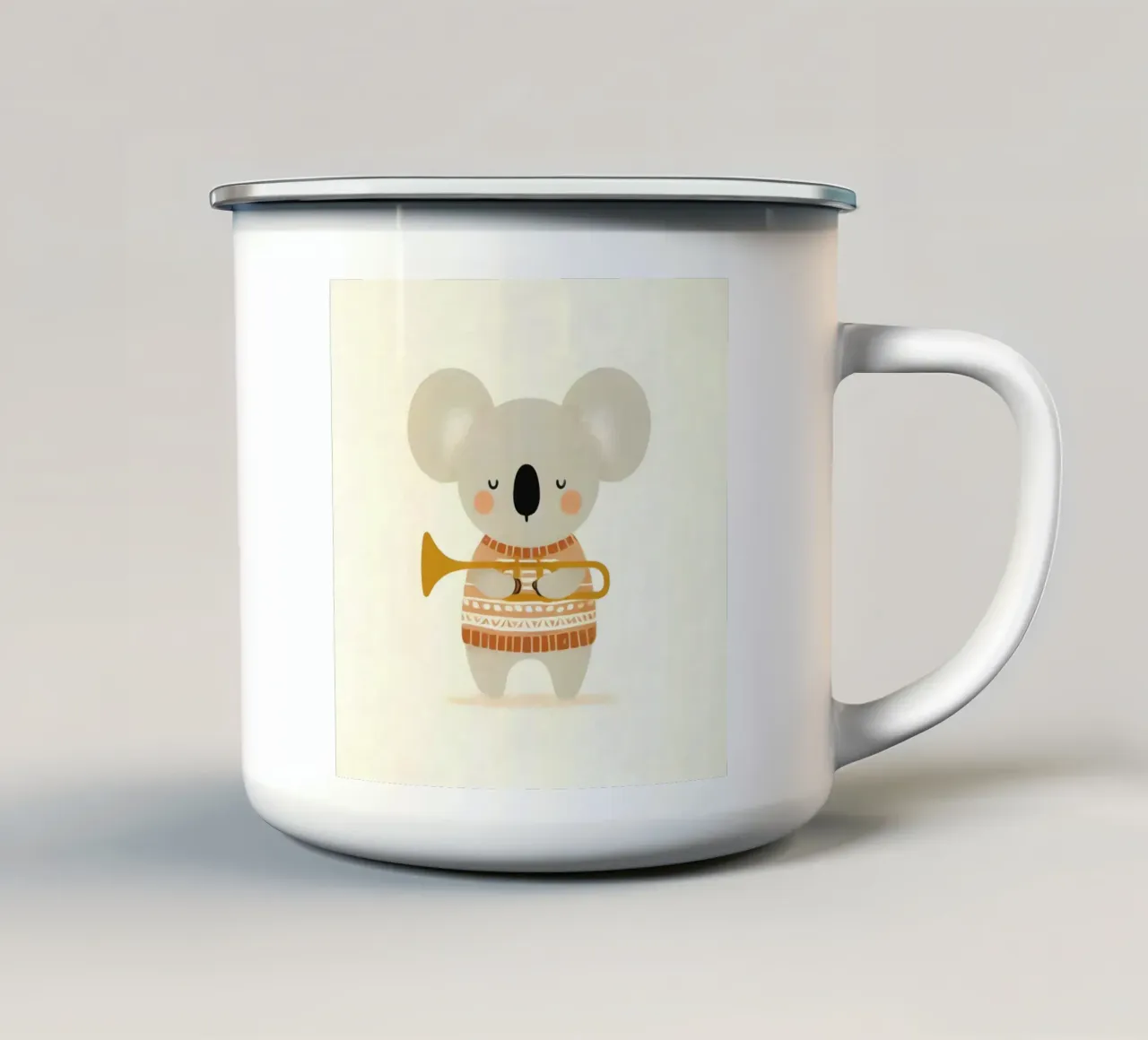 Rompere il silenzio tazza in smalto da KANESYAARTS