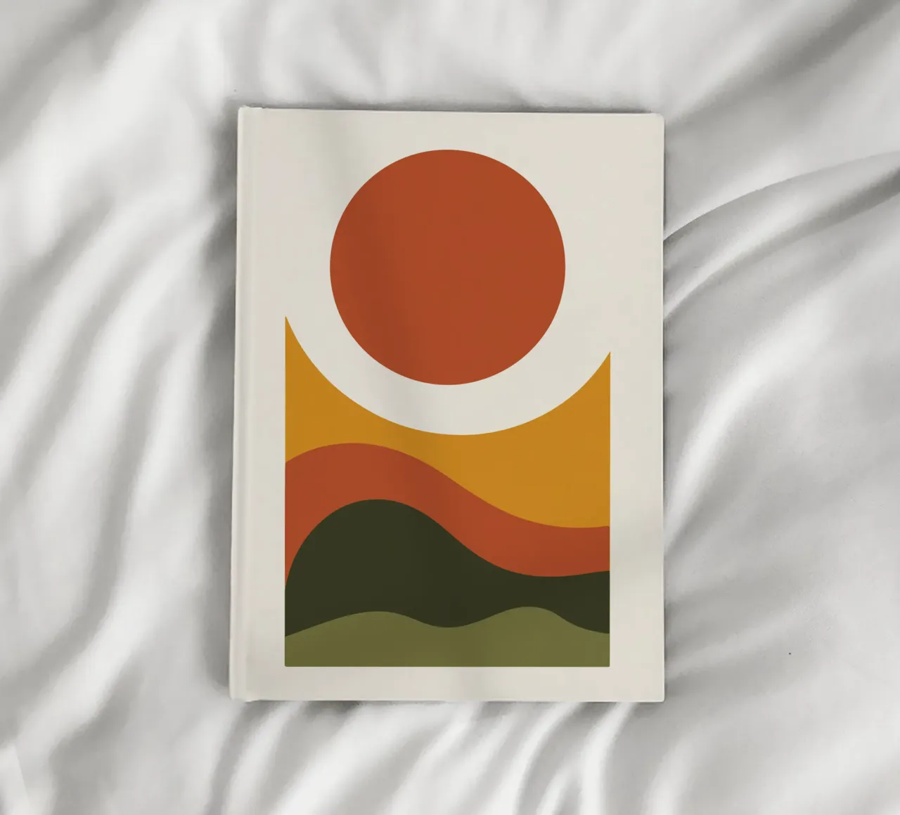 Sliced Ellipse Above Earth Bands notebook by LisaArtes