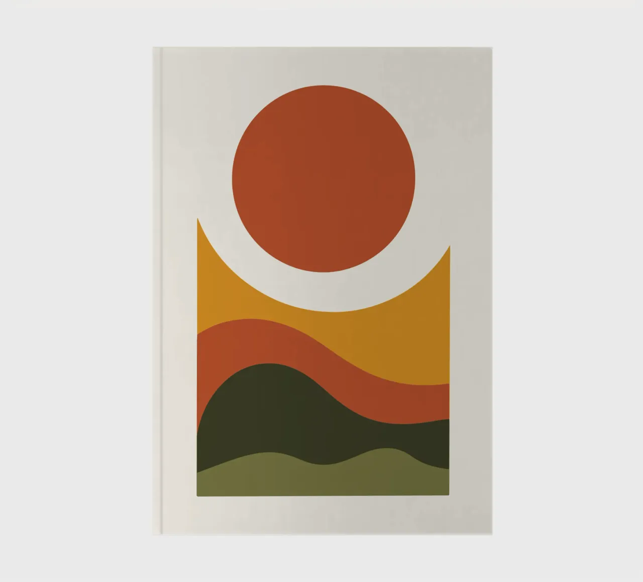 Sliced Ellipse Above Earth Bands notebook by LisaArtes