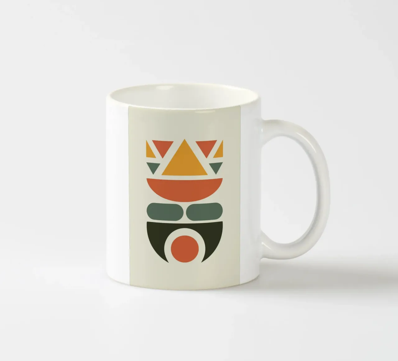 Soft Triangles in Earthy Circle 1 tazza in ceramica da LisaArtes
