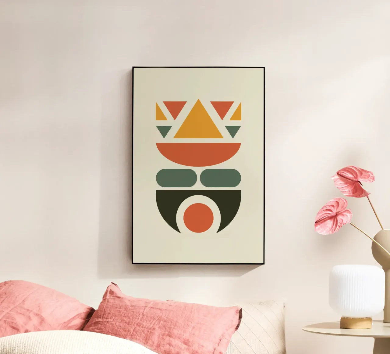 Soft Triangles in Earthy Circle 1 plexiglass da LisaArtes