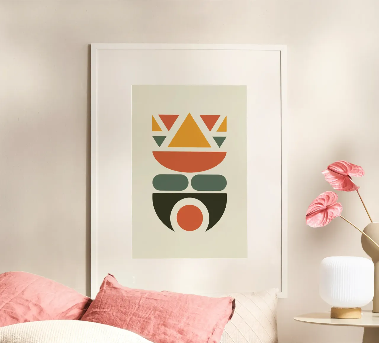 Soft Triangles in Earthy Circle 1 carta hahnemühle da LisaArtes