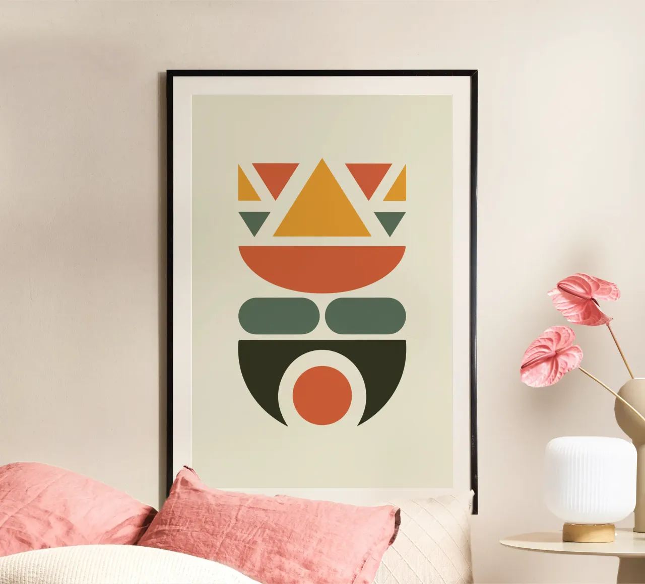 Soft Triangles in Earthy Circle 1 carta hahnemühle da LisaArtes