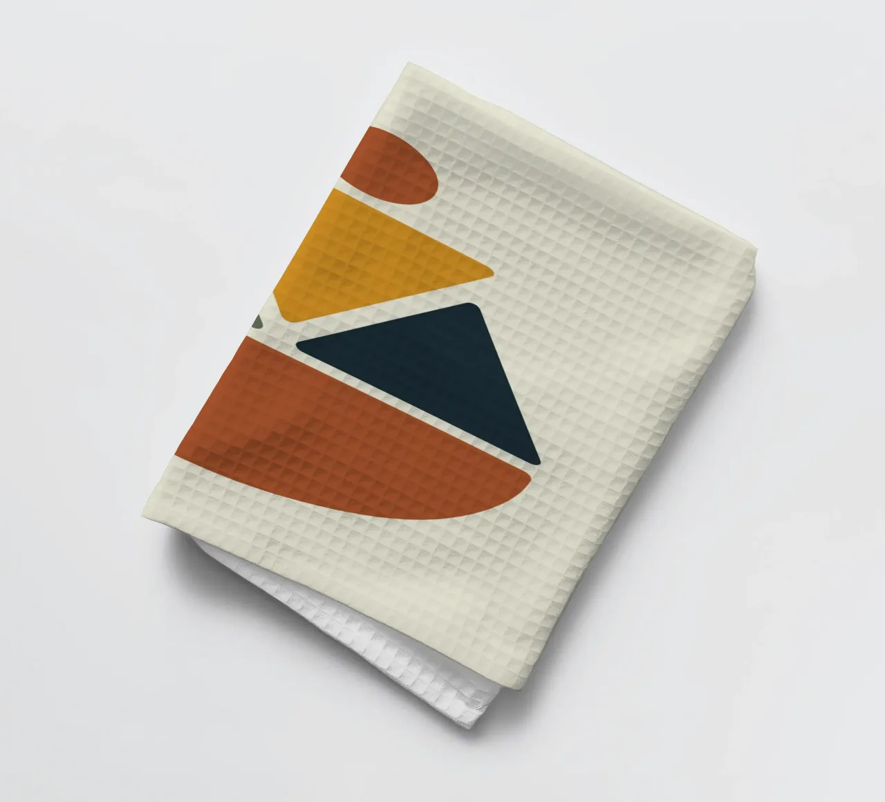 Soft Triangles in Earthy Circle canovaccio da cucina da LisaArtes