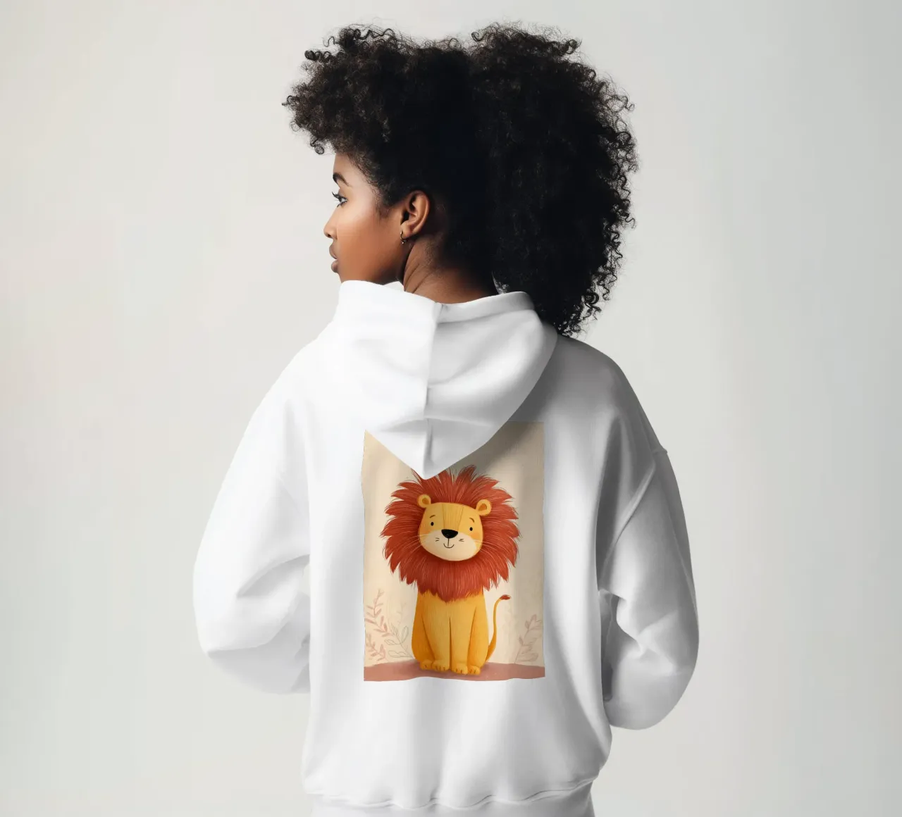 Lion and the Songbird felpa con cappuccio da Kiara