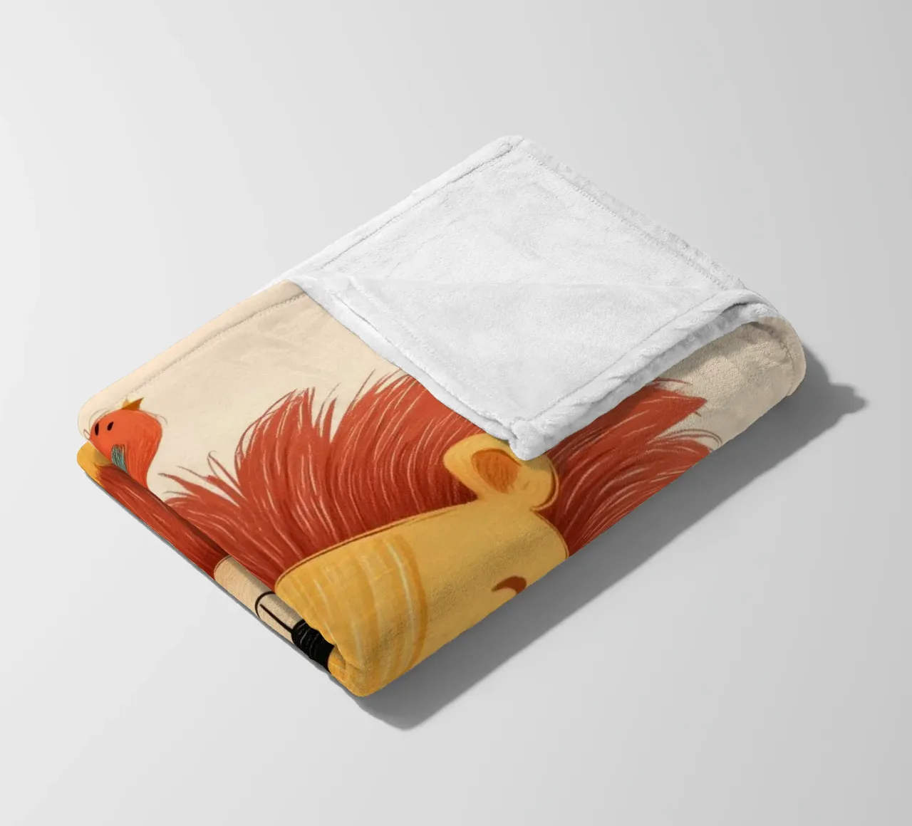 Lion and the Songbird coperta in pile da Kiara