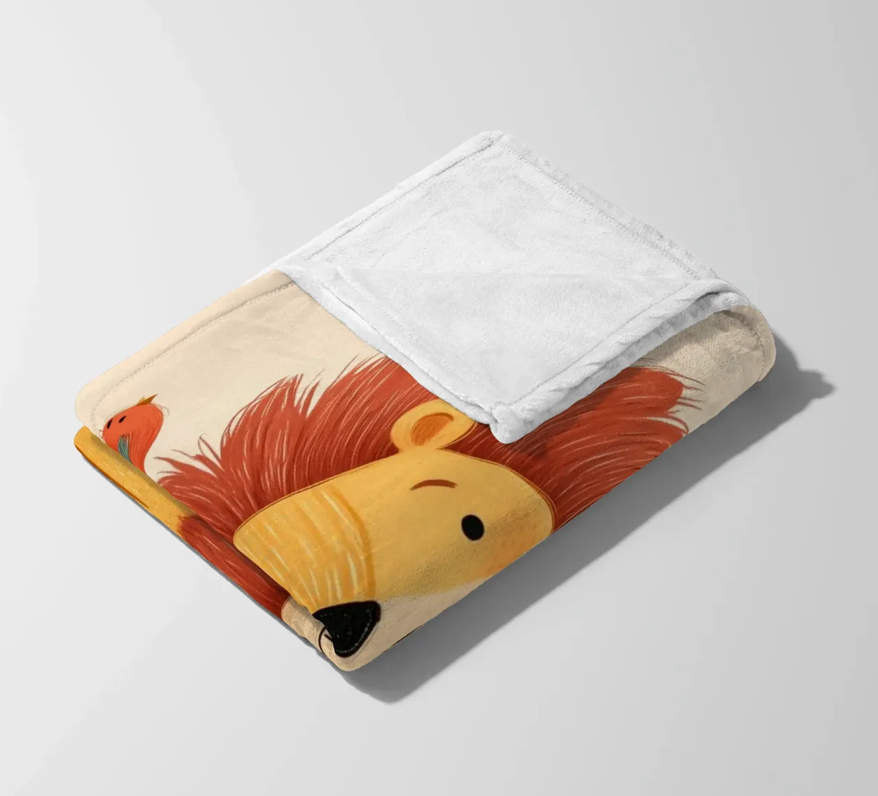 Lion and the Songbird coperta in pile da Kiara