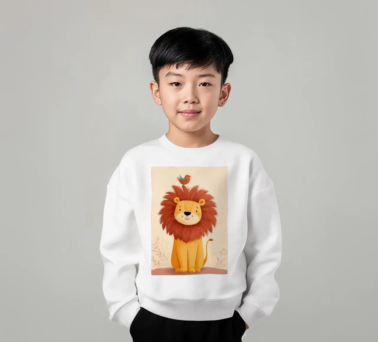 Lion and the Songbird felpa bambino da Kiara