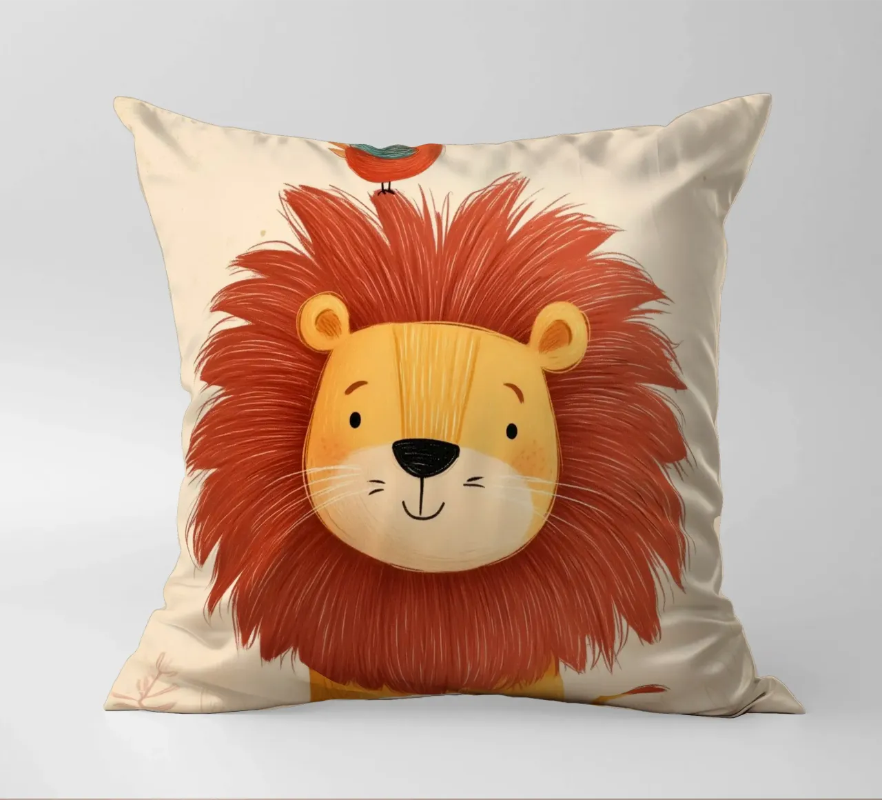 Lion and the Songbird cuscino da Kiara