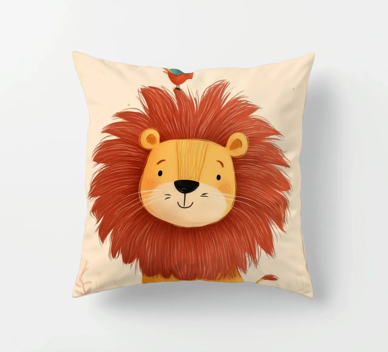 Lion and the Songbird cuscino da Kiara