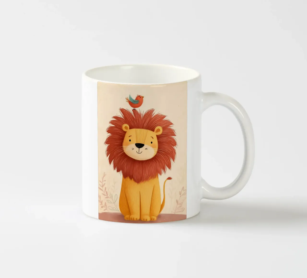 Lion and the Songbird tazza in ceramica da Kiara