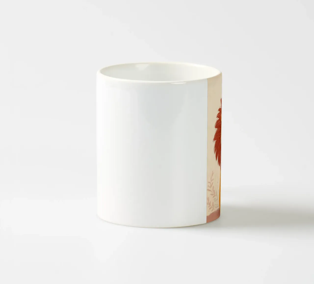 Lion and the Songbird tazza in ceramica da Kiara