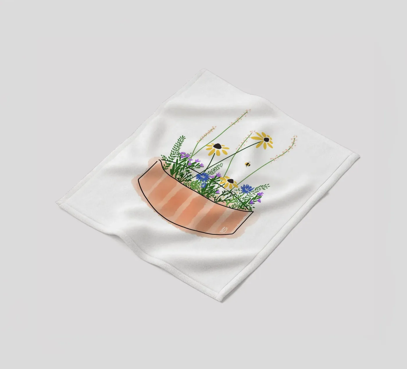 Blumen fleecedeken van BINNE