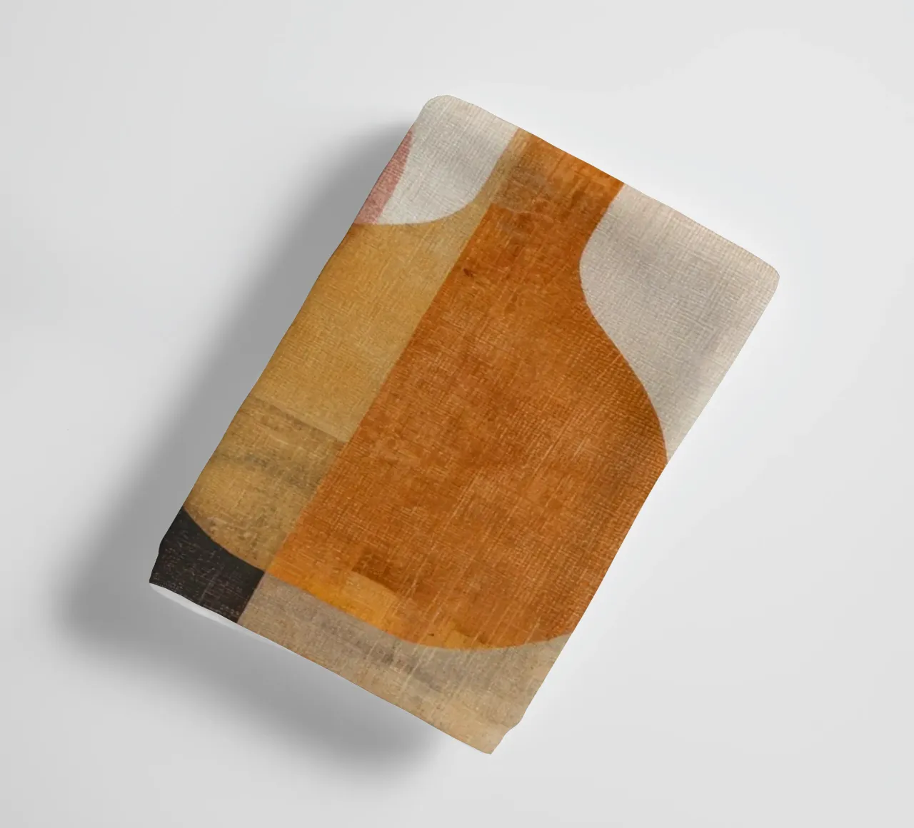 Boho Autumn Vases with Leaves Modern Abstract Still Life towel by Gentle Echoes Art