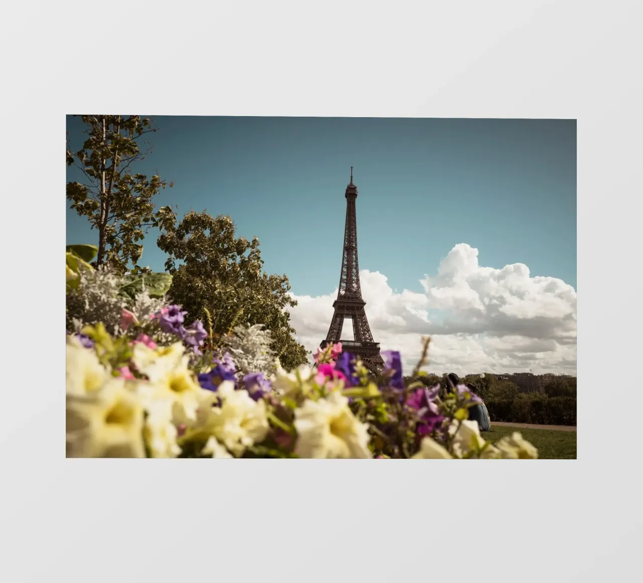 Blumiges Paris telo in pvc da Flo Klein