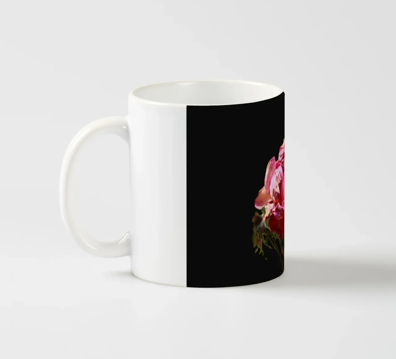 Pink Roses ceramic mug by Alexandra Joseph Fotomomente
