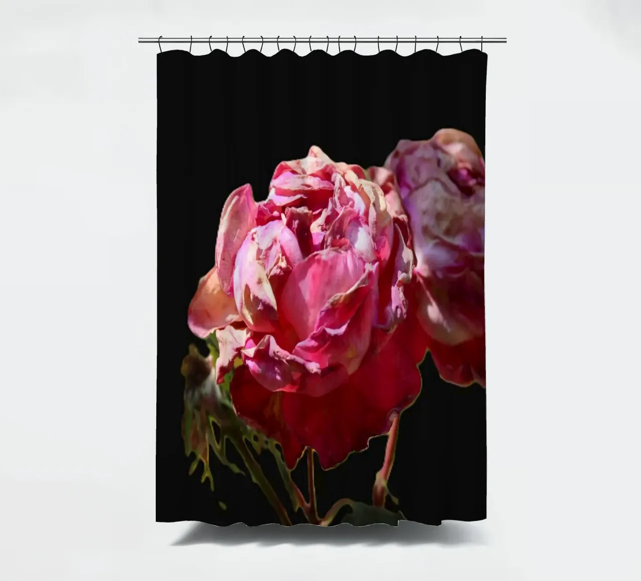 Pink Roses shower curtain by Alexandra Joseph Fotomomente