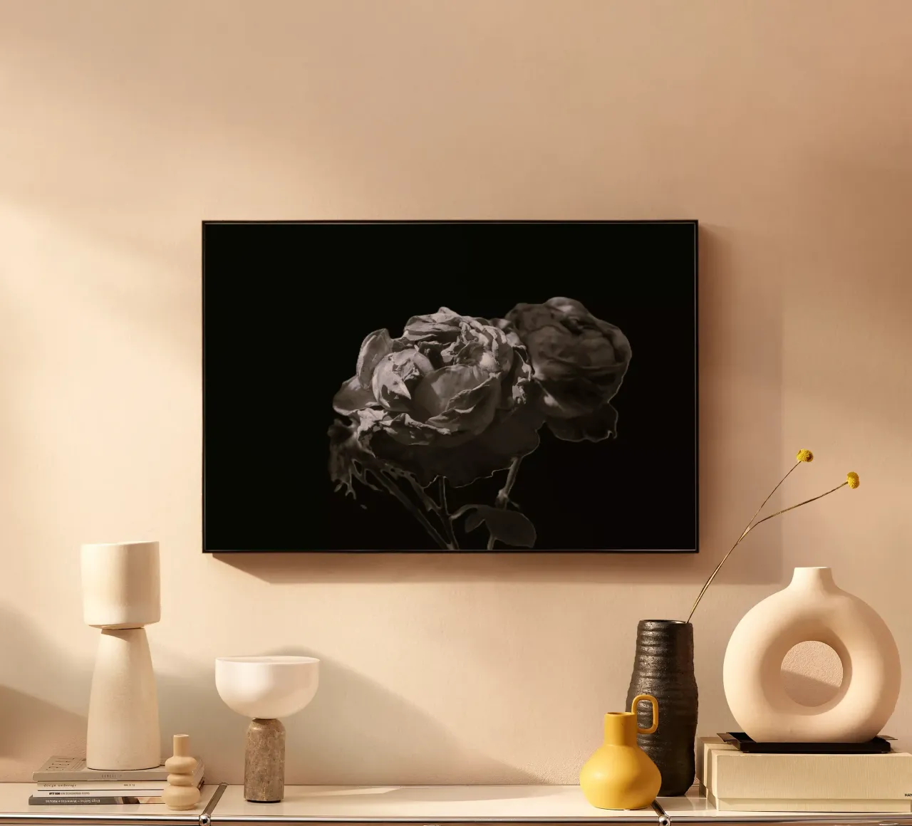 Rose bianche e nere plexiglass da Alexandra Joseph Fotomomente