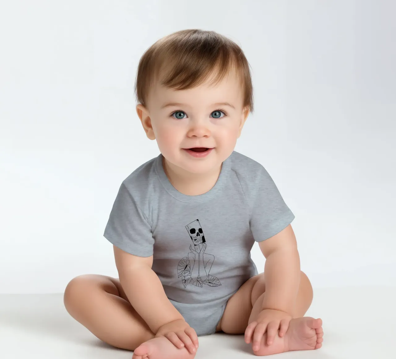 Overthinking Kurzarm Babybody von byh.illustration