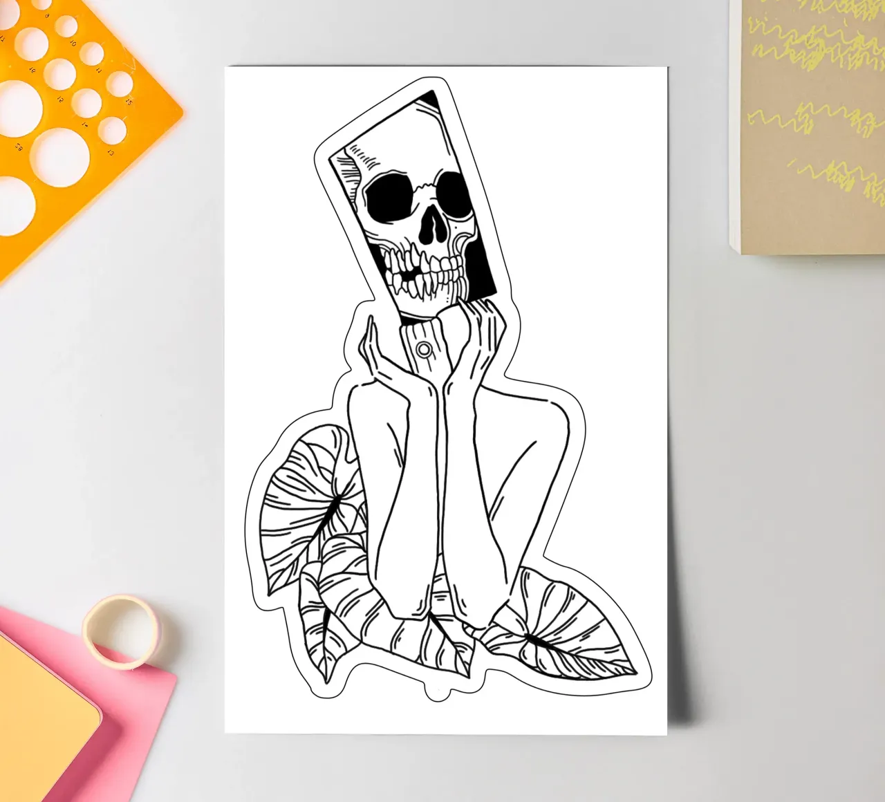 Overthinking sticker sheet by byh.illustration