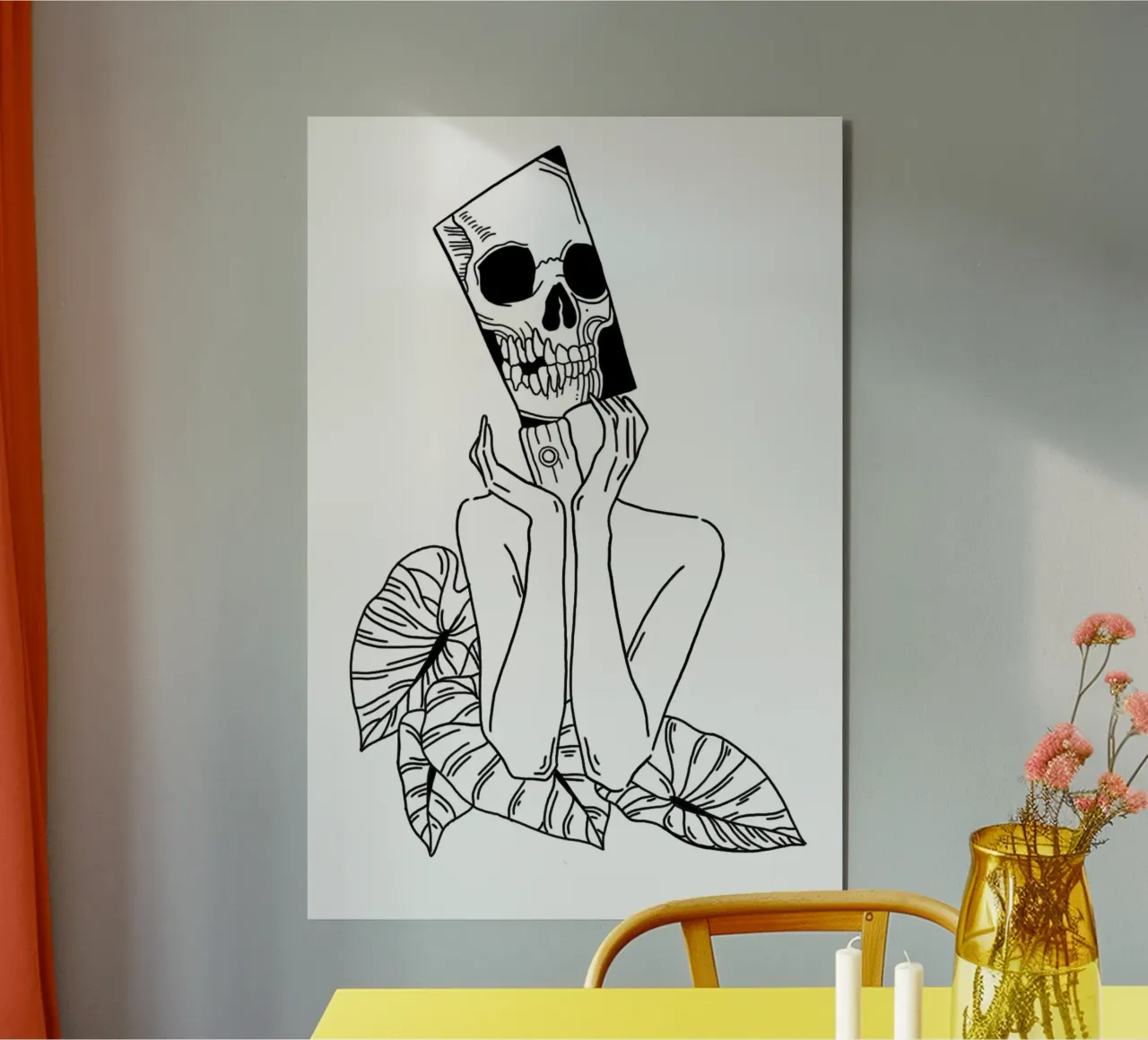 Overthinking alluminio dibond da byh.illustration