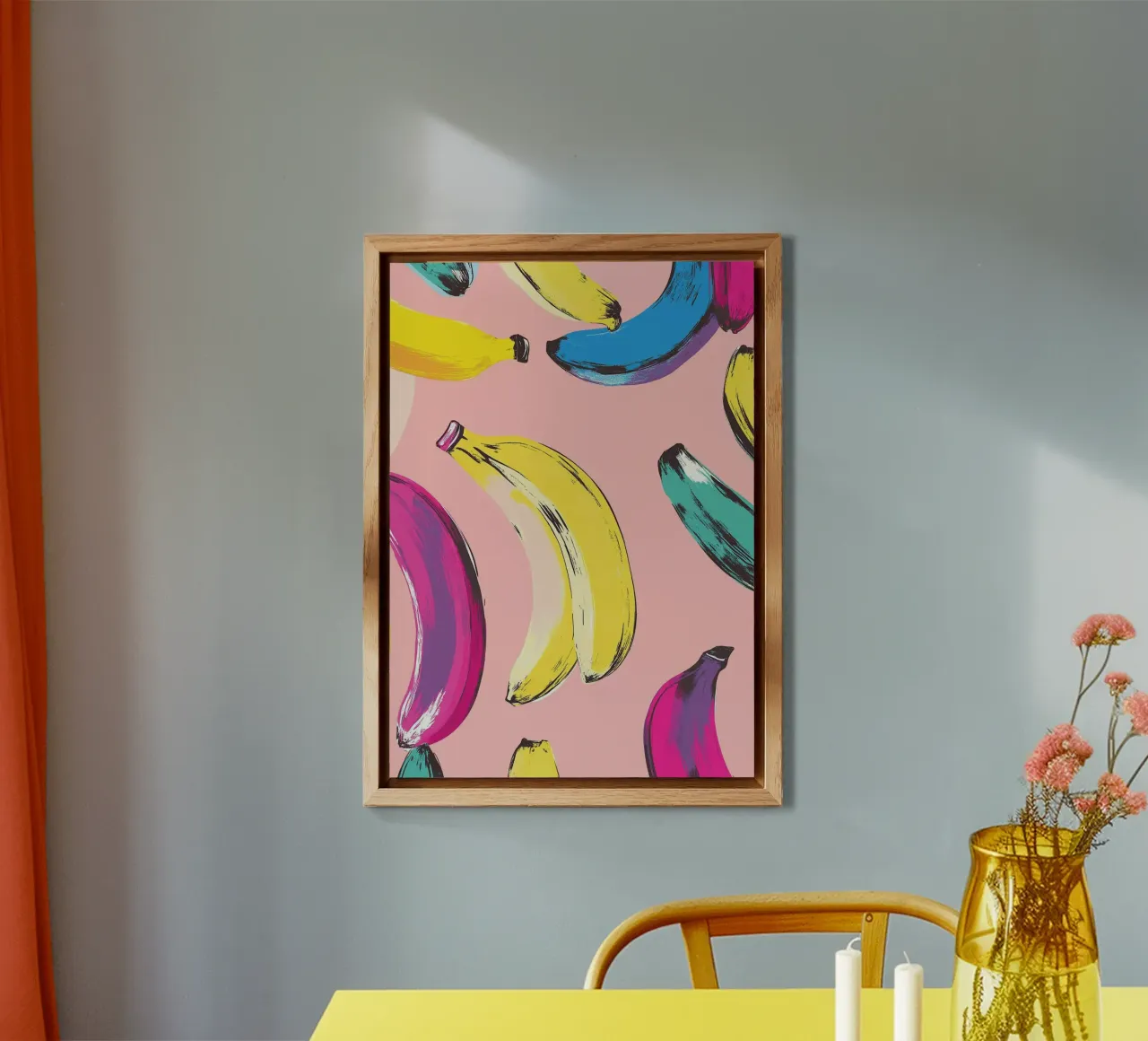 Banane colorate in stile Pop Art - Andy Warhol alluminio dibond da dawnthesea