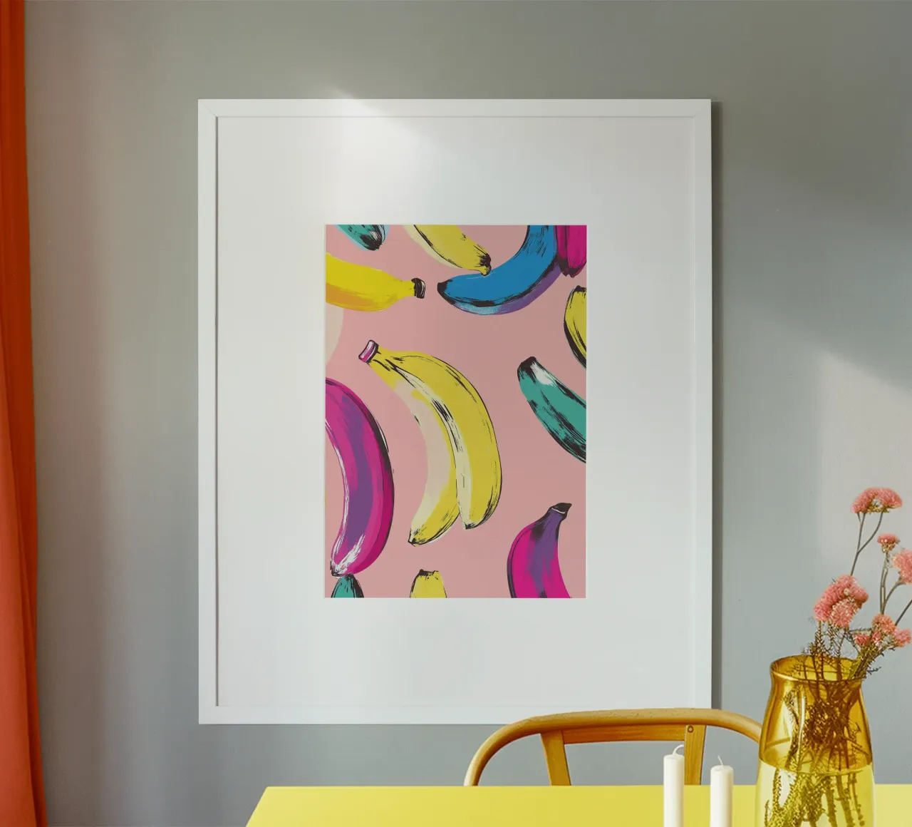 Banane colorate in stile Pop Art - Andy Warhol carta hahnemühle da dawnthesea