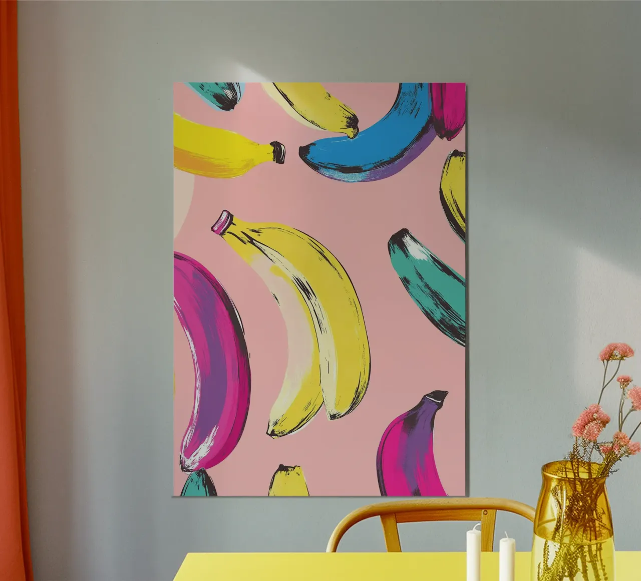 Banane colorate in stile Pop Art - Andy Warhol carta hahnemühle da dawnthesea