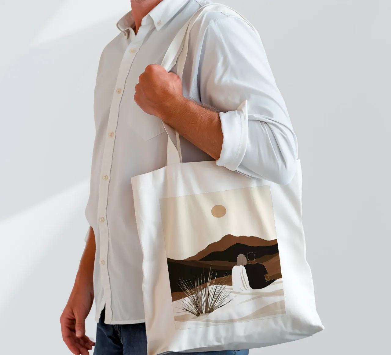 Amanti all'alba | Stile Boho borsa in juta da Autofocus