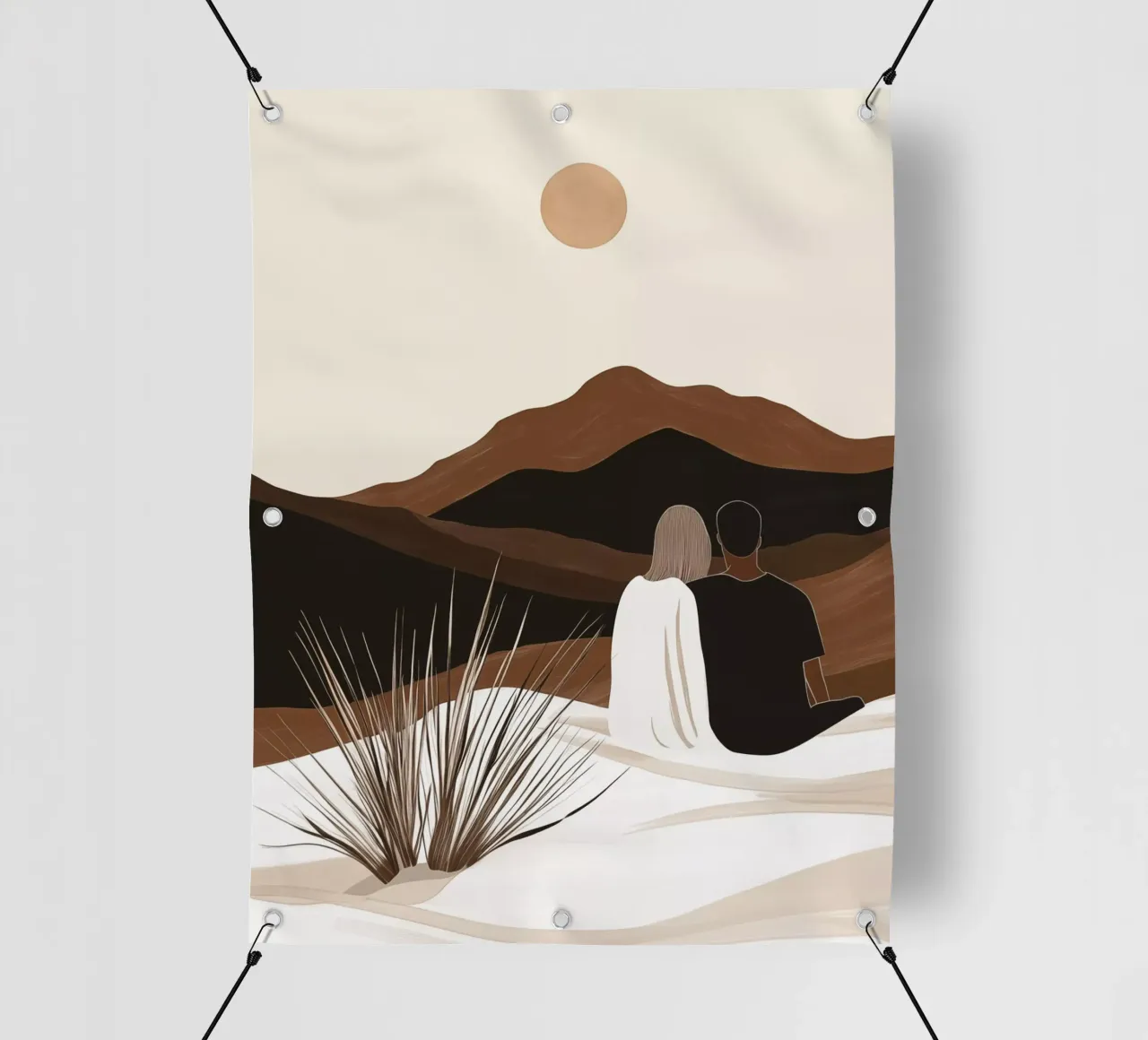 Amanti all'alba | Stile Boho telo in pvc da Autofocus