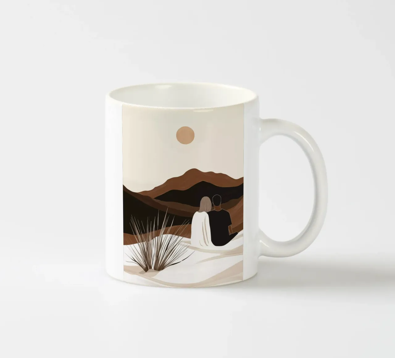 Amanti all'alba | Stile Boho tazza in ceramica da Autofocus