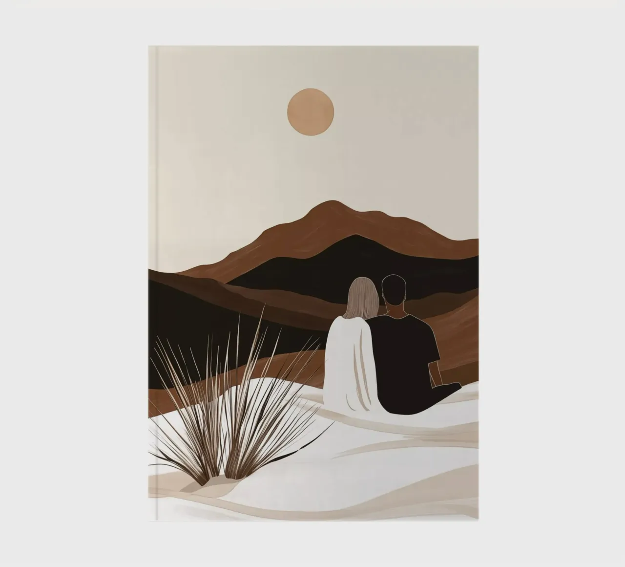 Lovers at sunrise | Boho style notebook by Autofocus