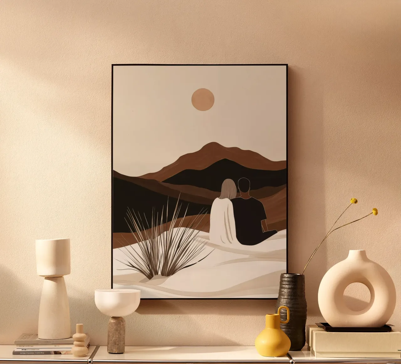 Amanti all'alba | Stile Boho alluminio dibond da Autofocus