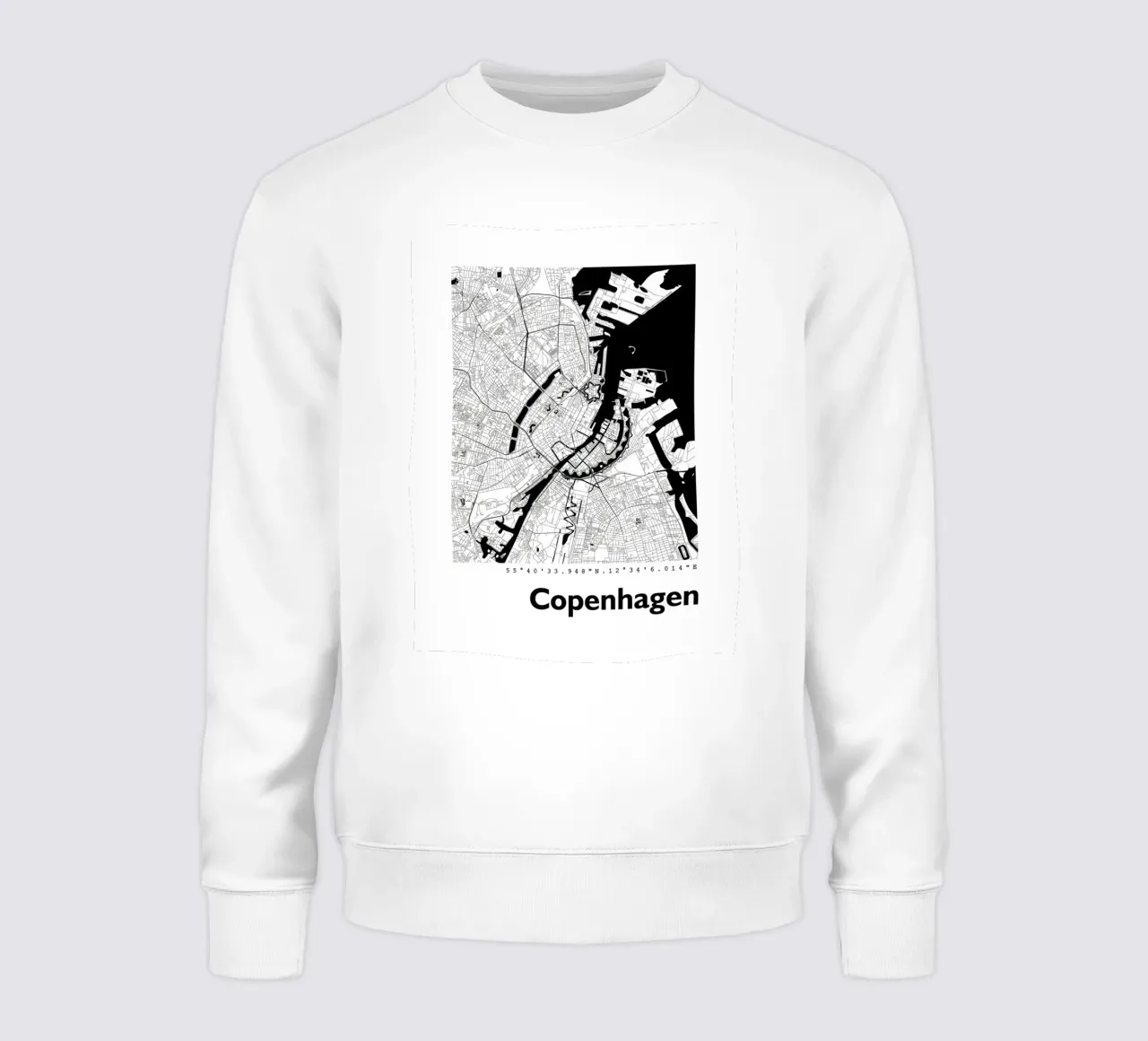 Mappa della città di Copenaghen IV felpa da janna shop