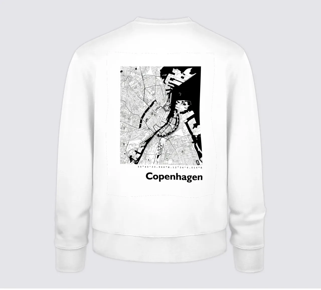 Mappa della città di Copenaghen IV felpa da janna shop