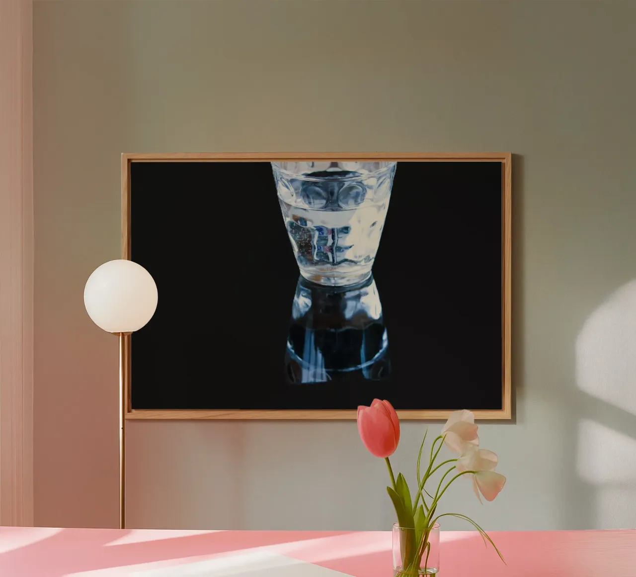 Il bicchiere d'acqua alluminio dibond da Alexandra Joseph Fotomomente