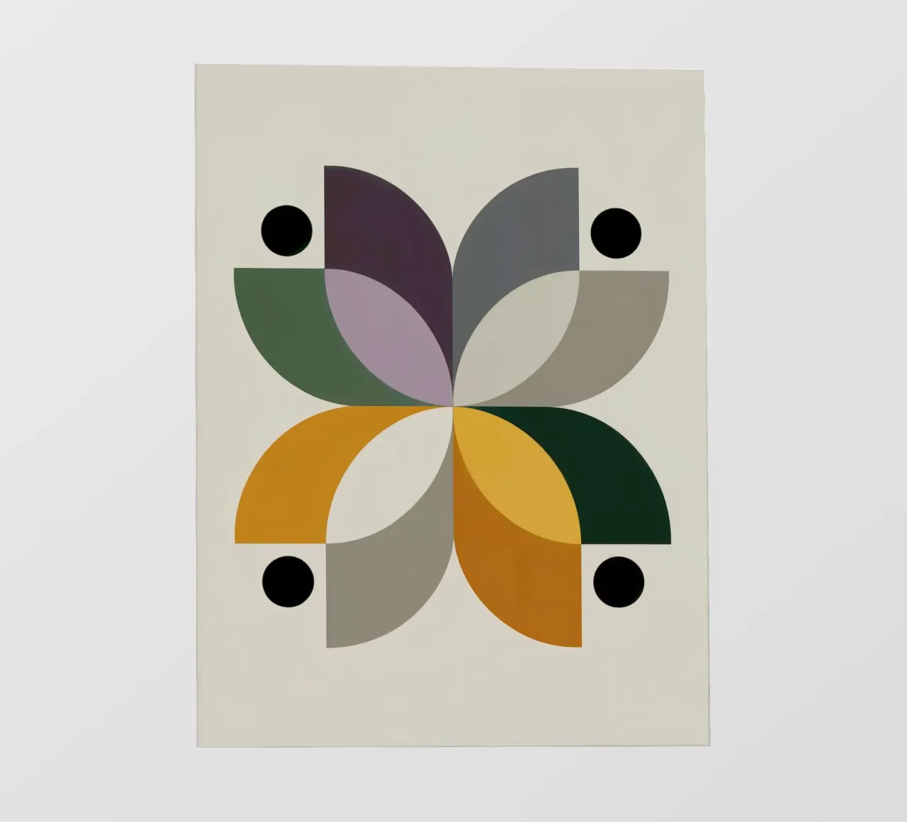 FALL BALANCE No 1 – Geometric Abstract Poster pellicola backlit da 20 Farben