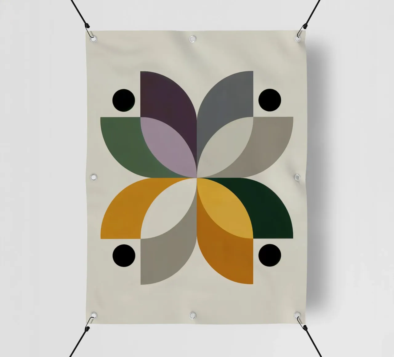 FALL BALANCE No 1 – Geometric Abstract Poster telo in pvc da 20 Farben