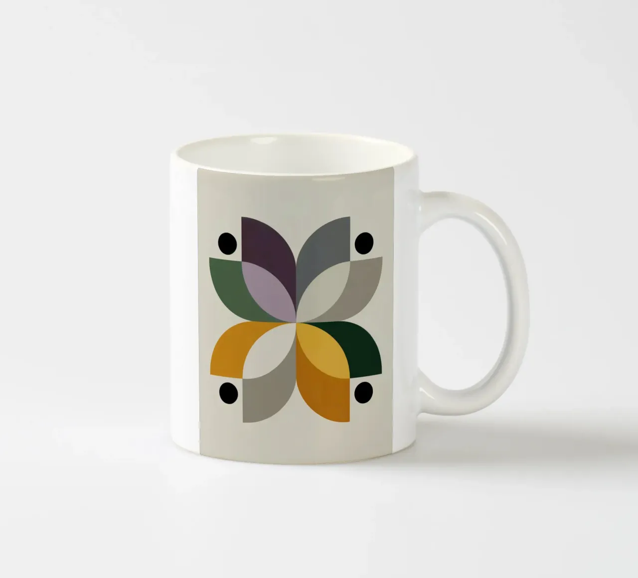 FALL BALANCE No 1 – Geometric Abstract Poster tazza in ceramica da 20 Farben