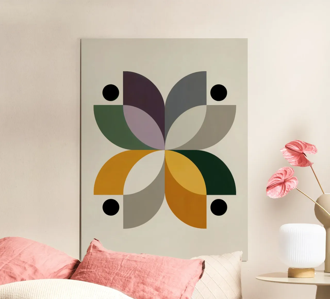FALL BALANCE No 1 – Geometric Abstract Poster carta hahnemühle da 20 Farben