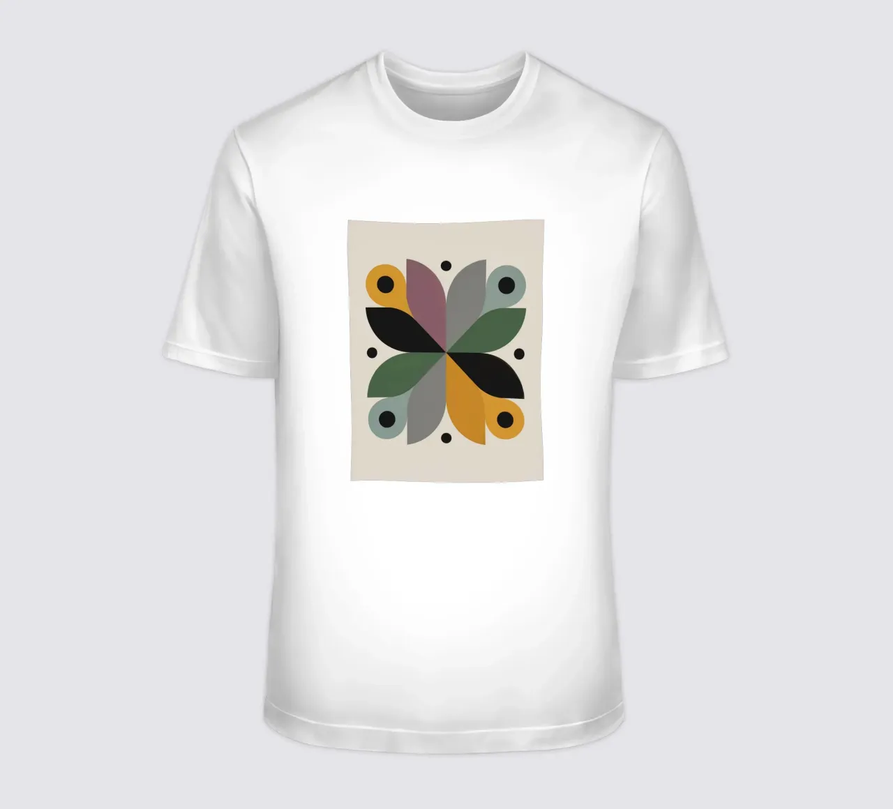 FALL BALANCE No 3 – Geometric Abstract Poster t-shirt da 20 Farben