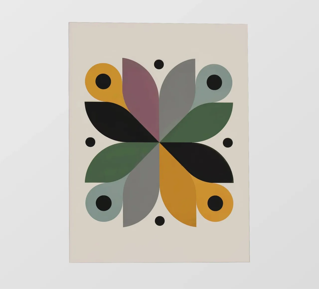 FALL BALANCE No 3 – Geometric Abstract Poster pellicola backlit da 20 Farben