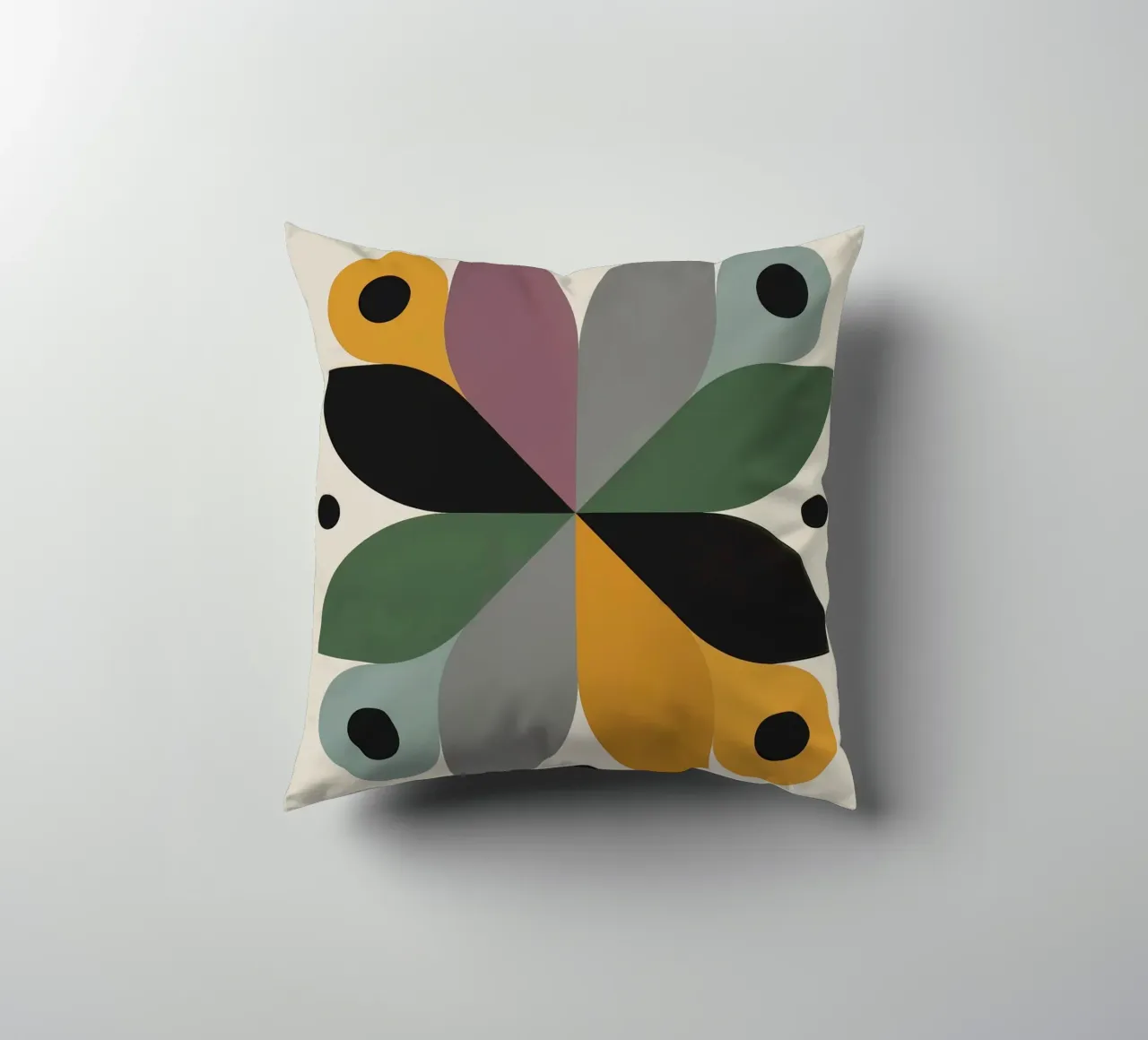 FALL BALANCE No 3 – Geometric Abstract Poster cuscino da 20 Farben