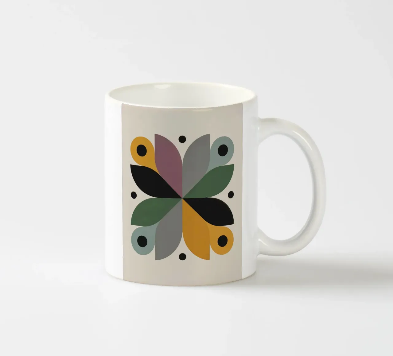 FALL BALANCE No 3 – Geometric Abstract Poster tazza in ceramica da 20 Farben
