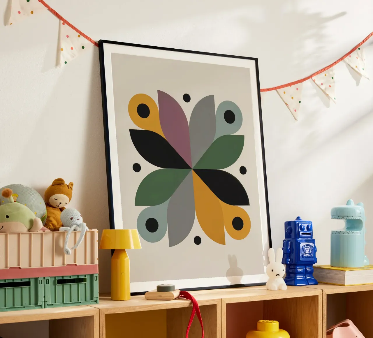 FALL BALANCE No 3 – Geometric Abstract Poster carta hahnemühle da 20 Farben